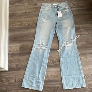 Vici David high rise distressed 90s flare